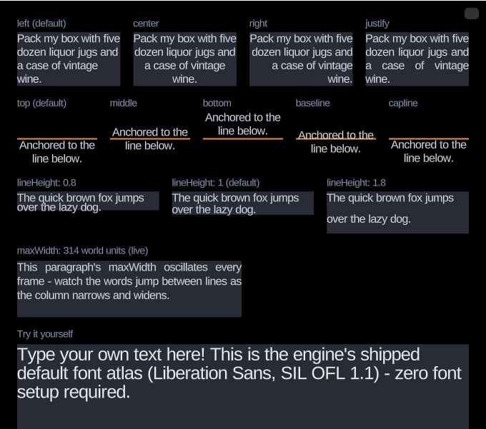 Text Demo
