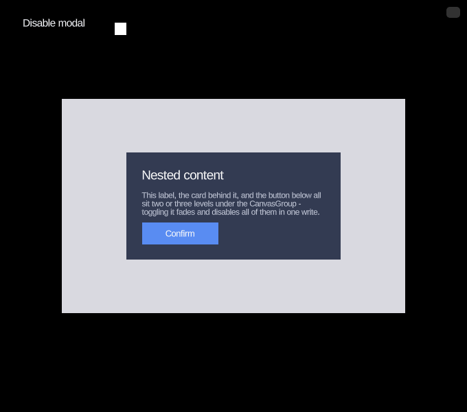 UI Canvas Group